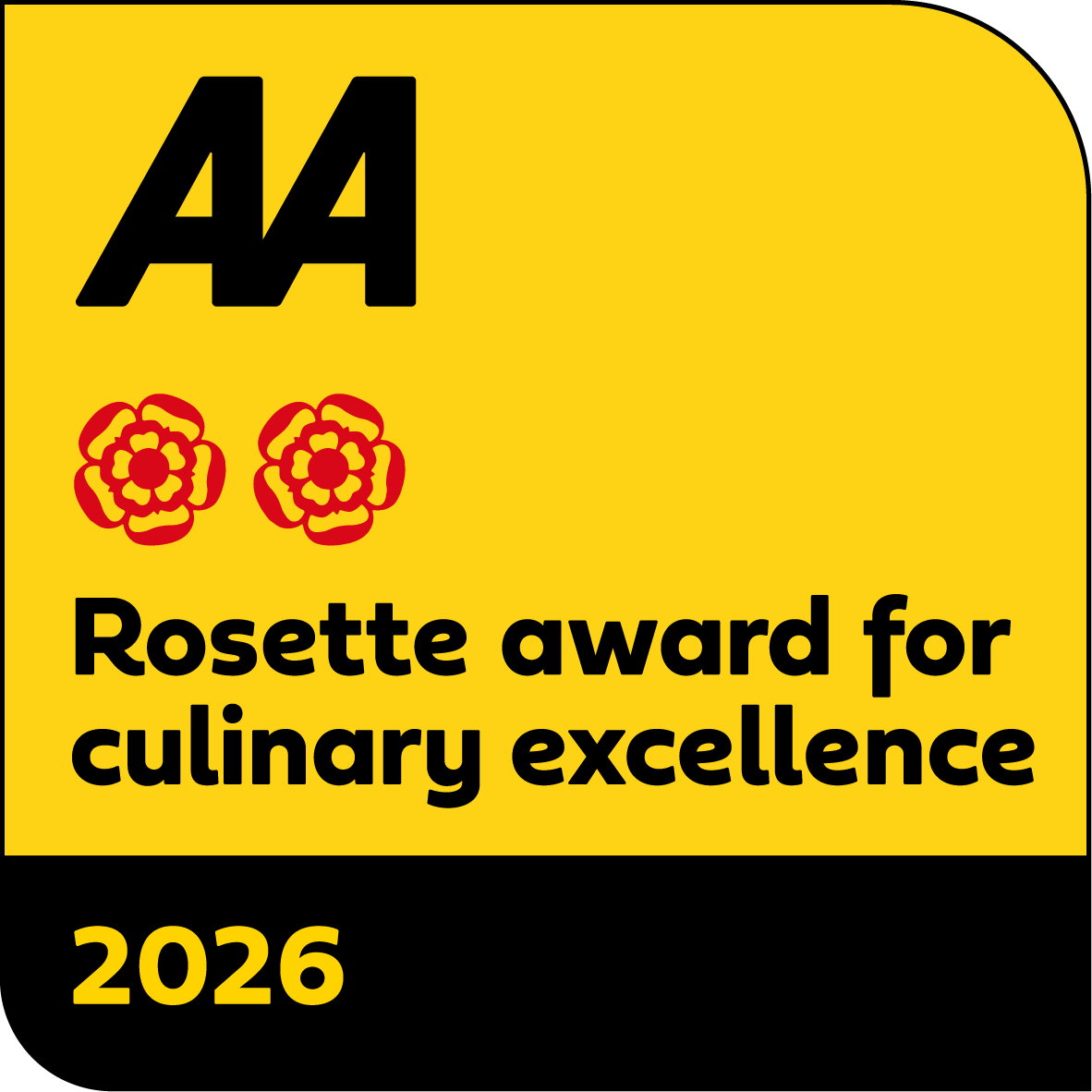 AA Rosette award for culinary excellence