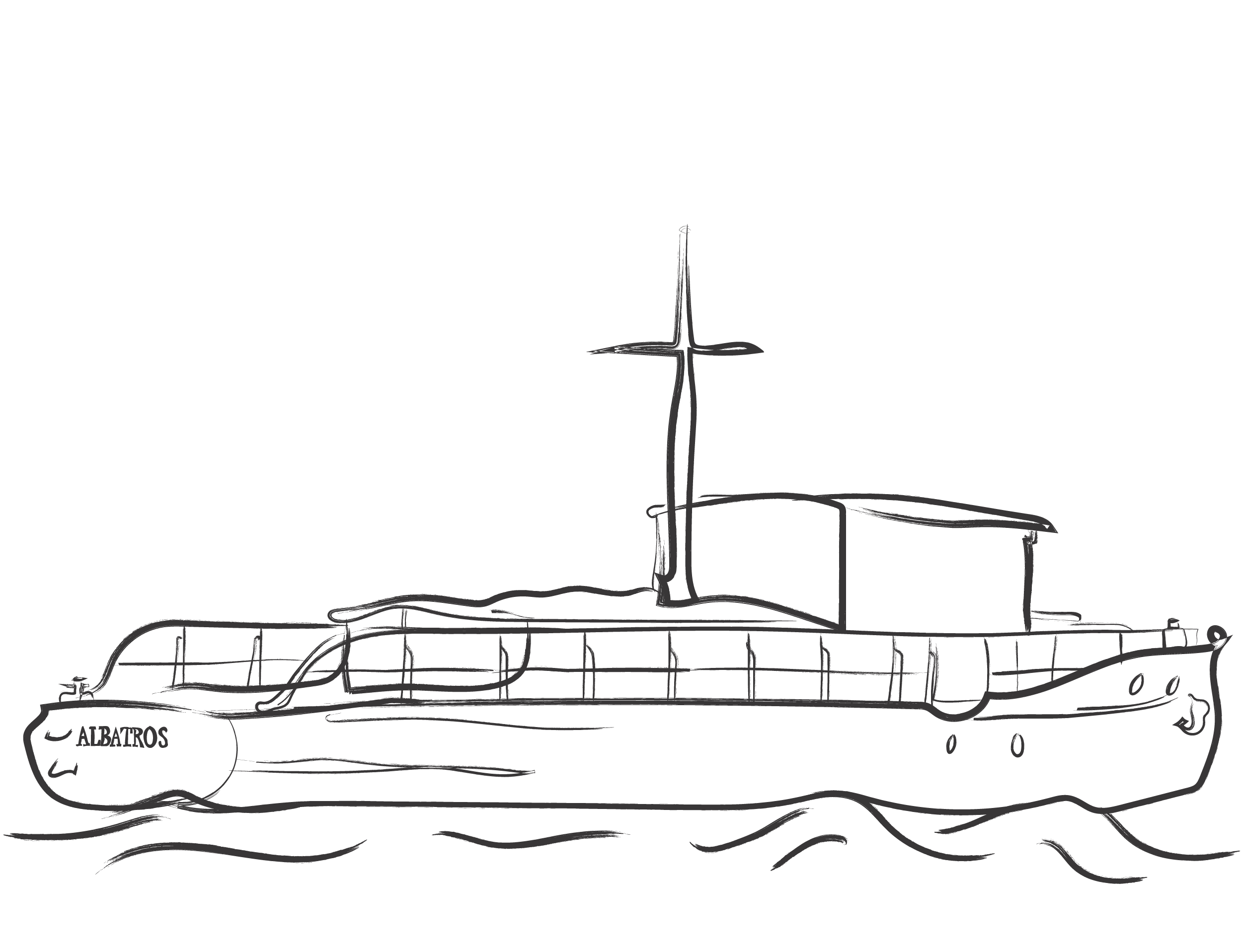 Illustration of Albatros boat